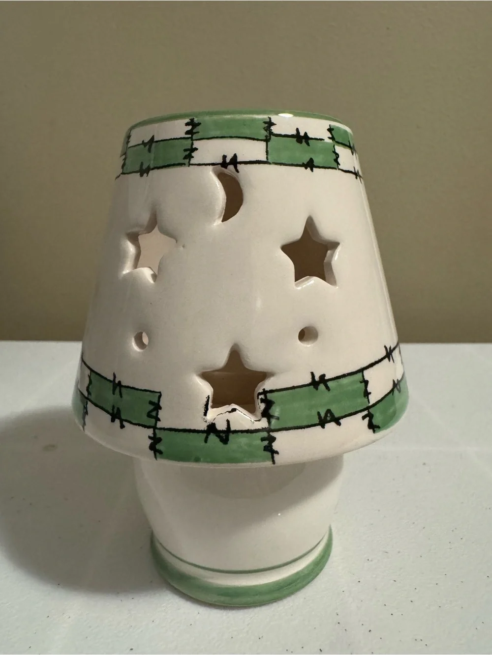 Vintage Ceramic Candle Holder
